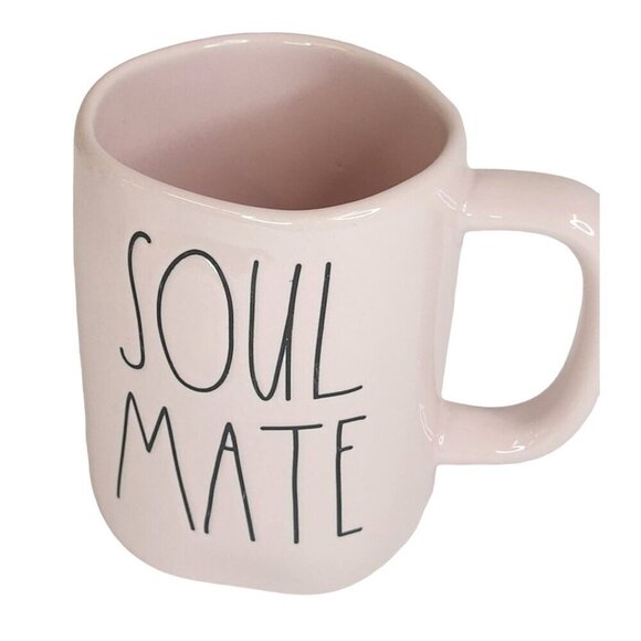 Rae Dunn Artisan Collection Pink Soul Mate Mug By Magenta No. 202 - Picture 1 of 6